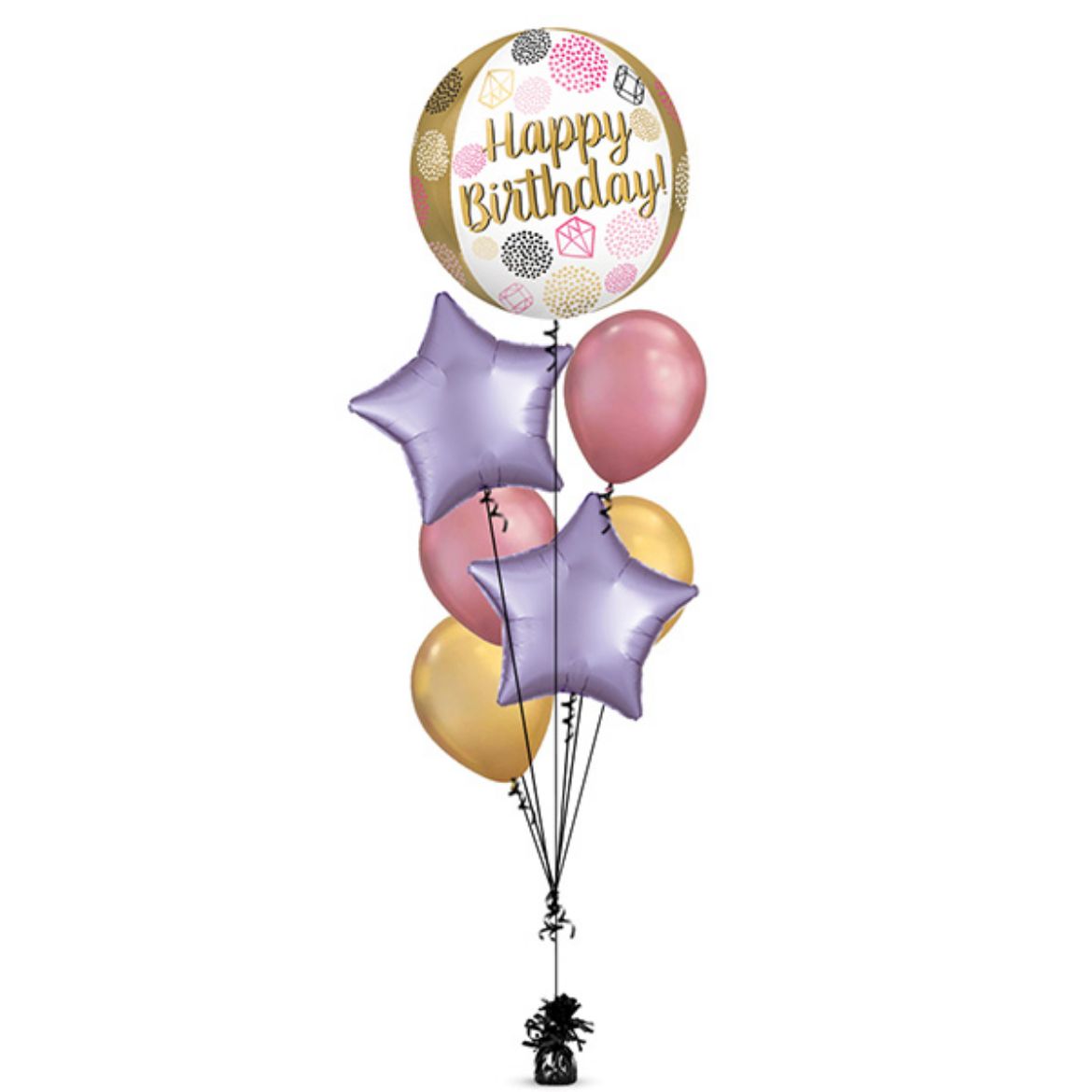 Picture of Birthday Gold Balloon