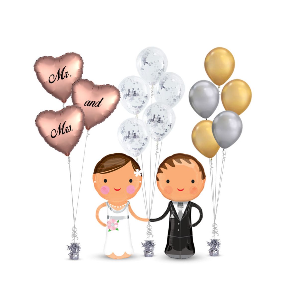 Picture of Groom and Bride Bouquet