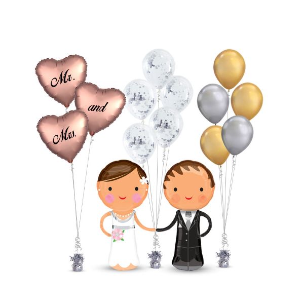 Picture of Groom and Bride Bouquet