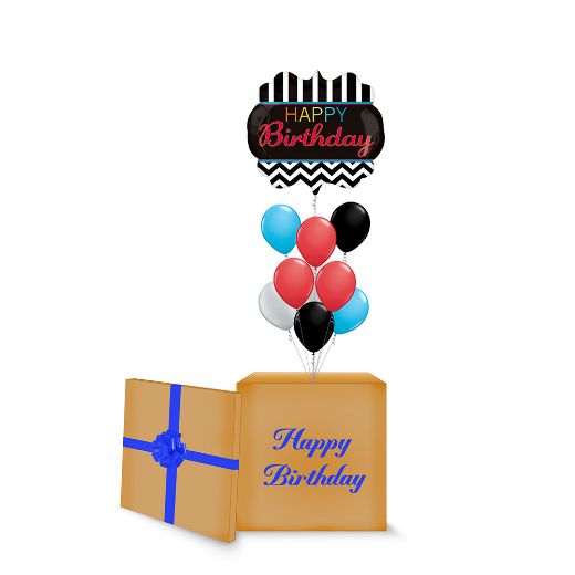 Picture of Black Chevron Birthday