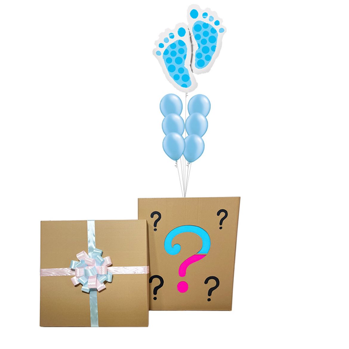 Picture of Blue Baby Feet Box
