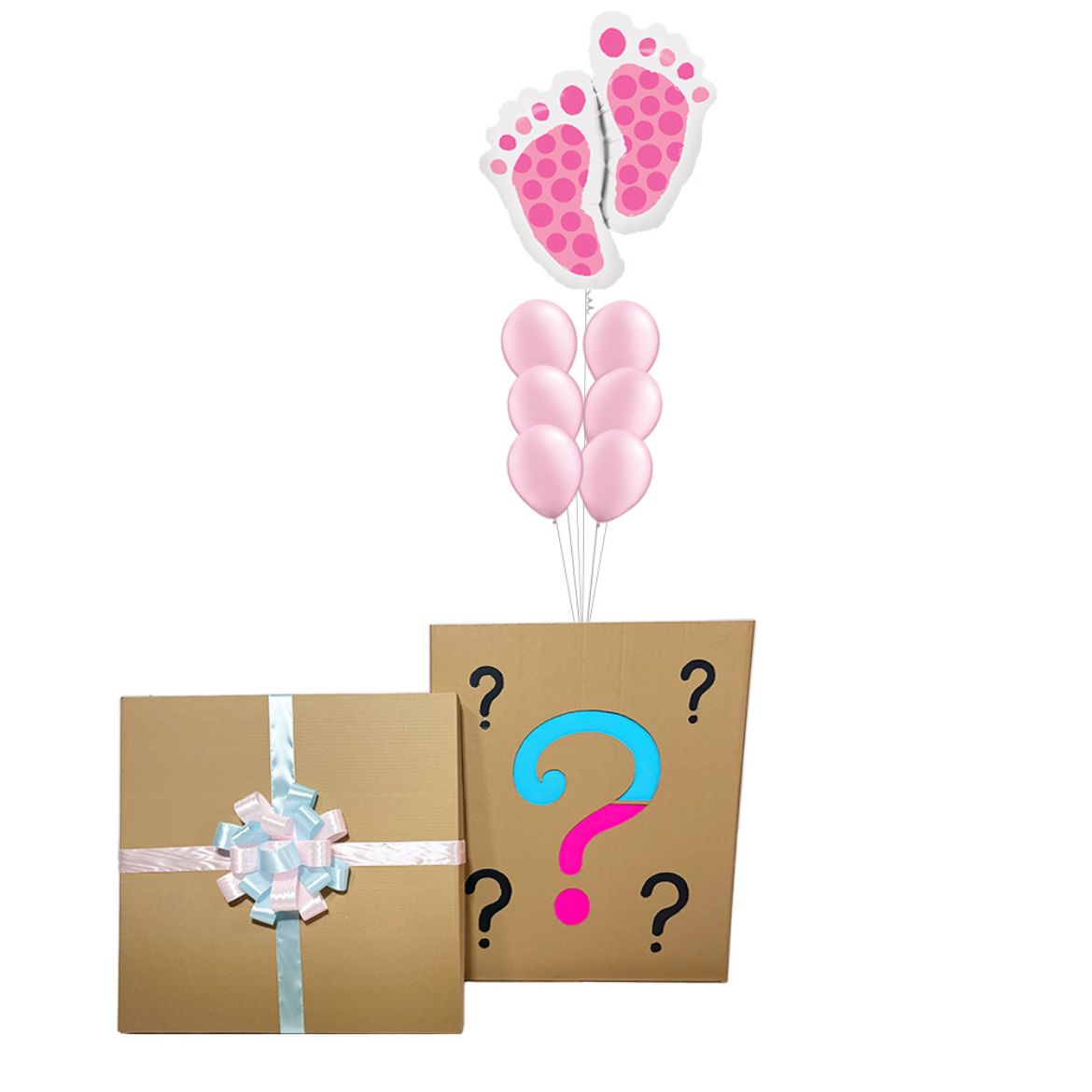 Picture of Pink baby feet box