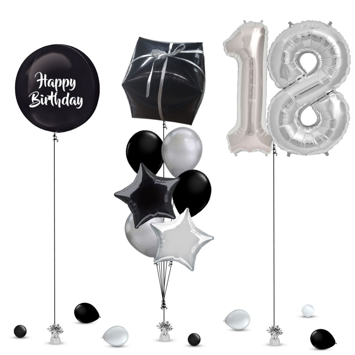 Picture of Black Balloon Decoration 1