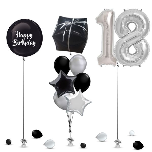 Picture of Black Balloon Decoration 1