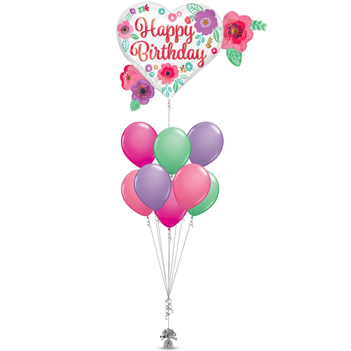 Picture of Birthday Floral Heart