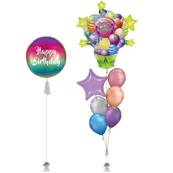 Picture of Birthday Pop Balloon Bouquet