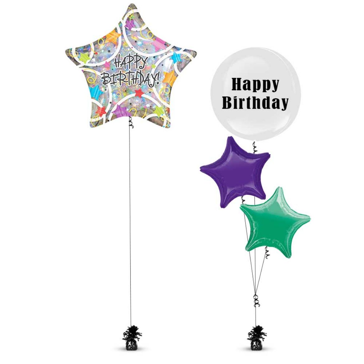 Picture of Birthday Star Silver Balloon