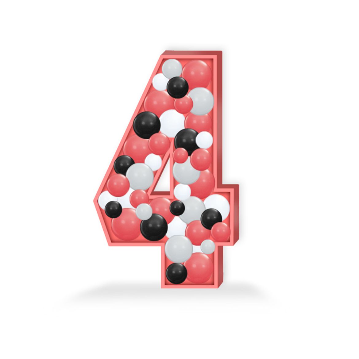 Picture of Number 4 Balloon Mosaic