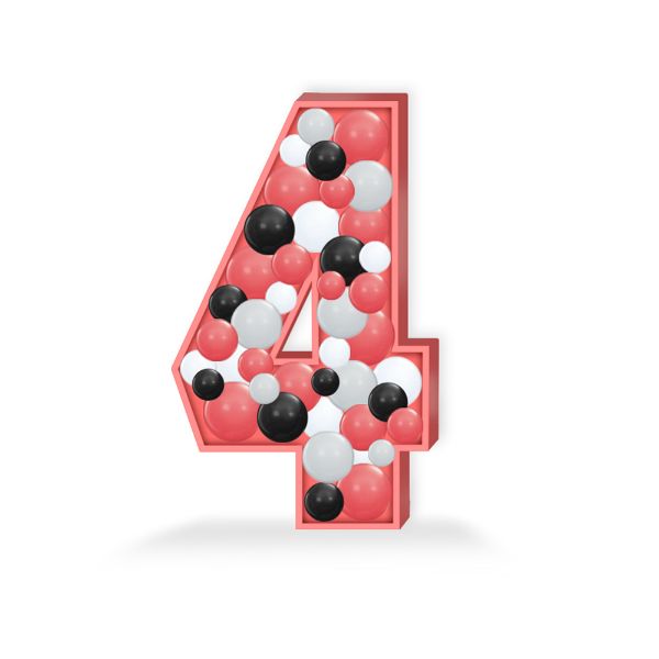 Picture of Number 4 Balloon Mosaic