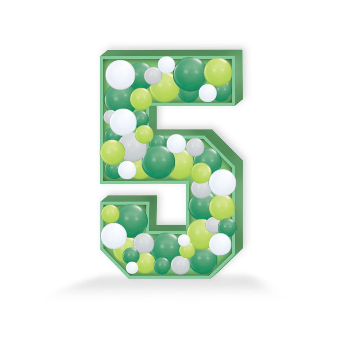 Picture of Number 5 Balloon Mosaic