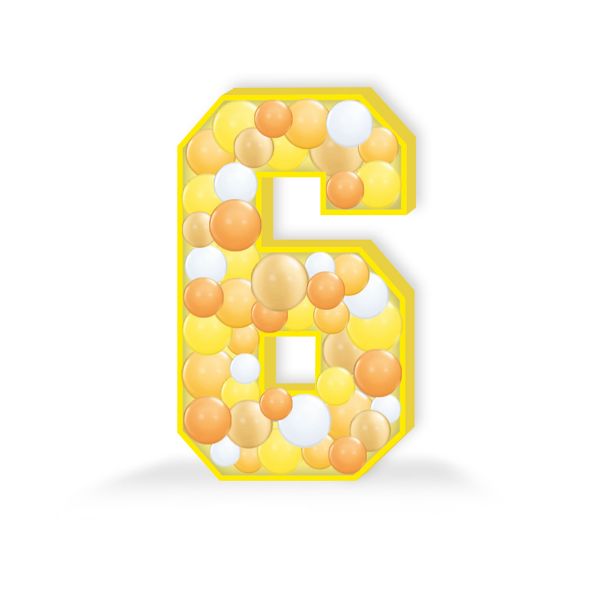 Picture of Number 6 Balloon Mosaic