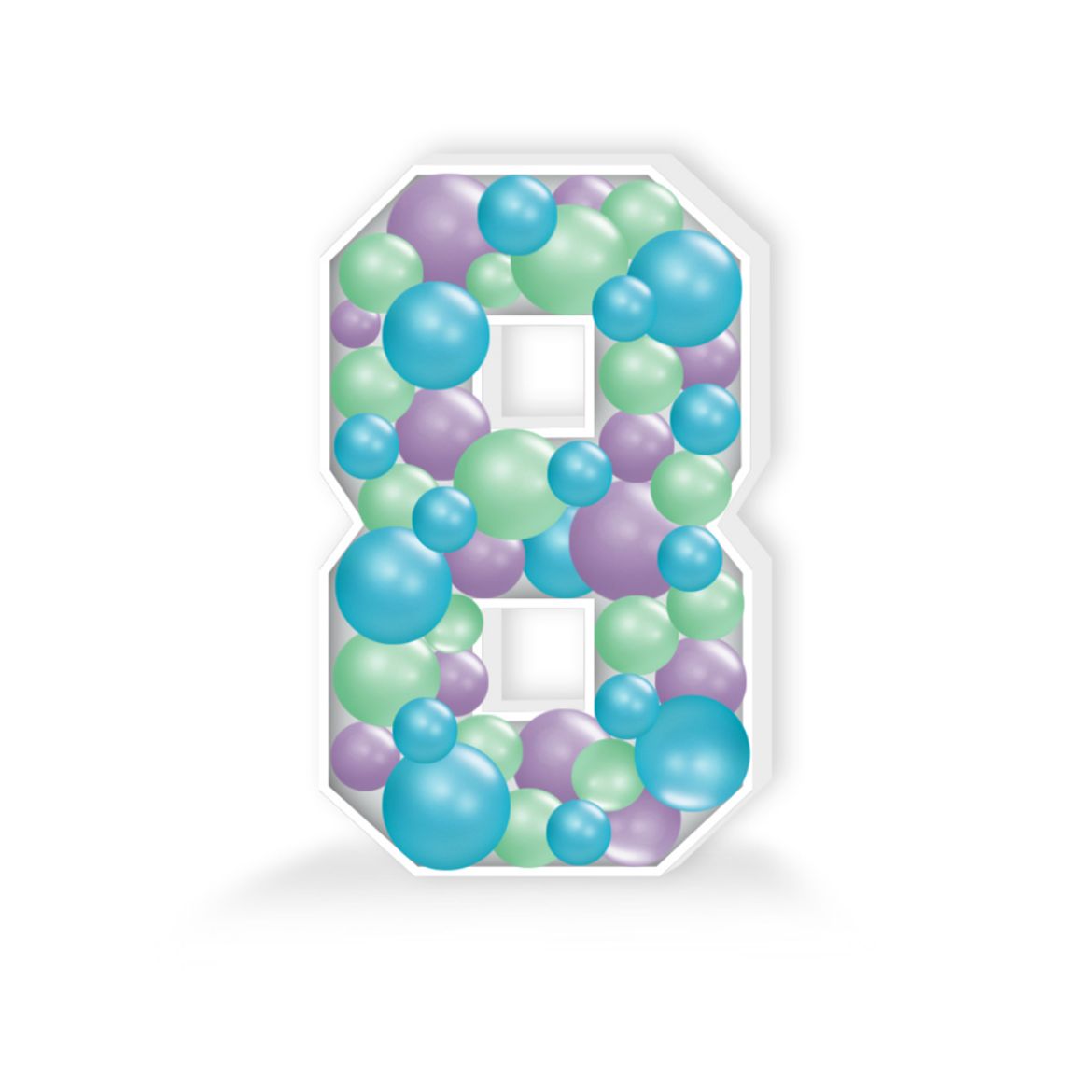 Picture of Number 8 Balloon Mosaic