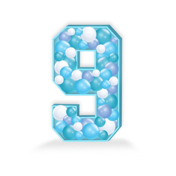 Picture of Number 9 Balloon Mosaic 