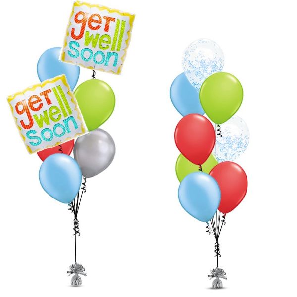 Picture of Square Get Well Soon Balloon