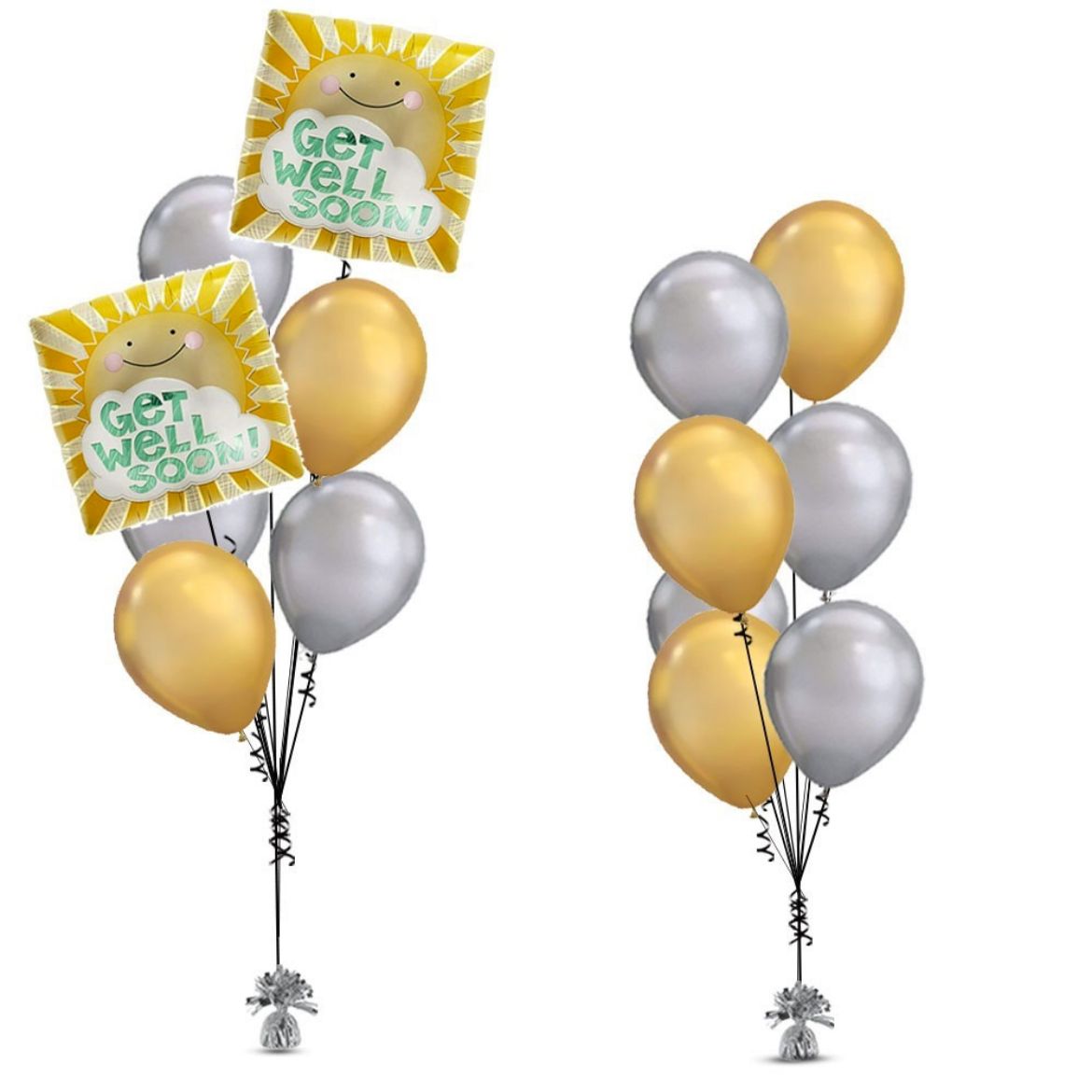 Picture of Yellow Get Well Soon Balloon