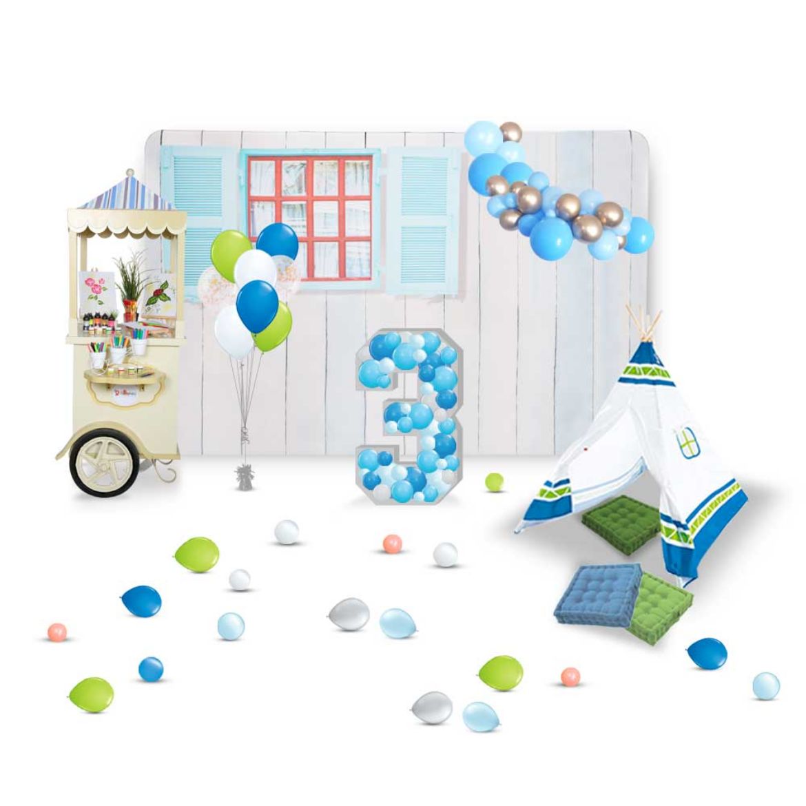 Picture of Blue Tent Event Decoration