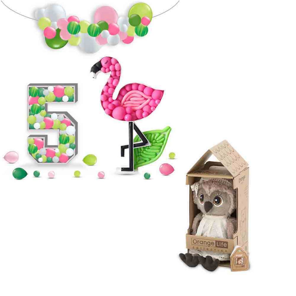 Picture of Flamingo Decoration With Gift	