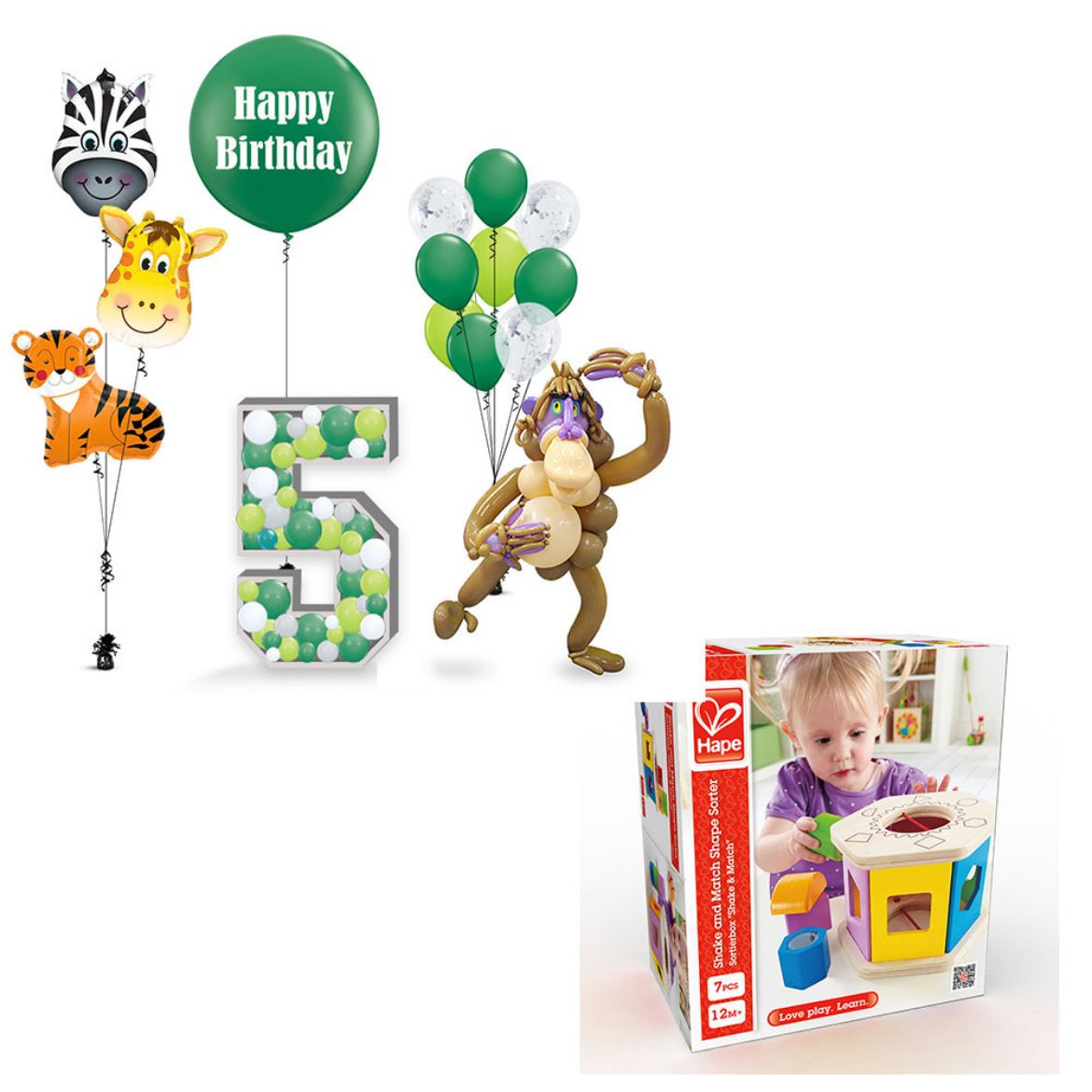 Picture of Jungle Theme with Gift	