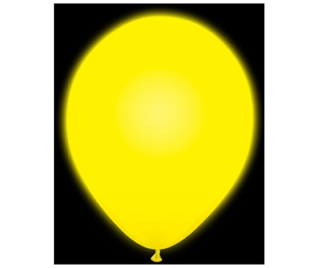 Picture of 5 pieces Yellow LED Balloons
