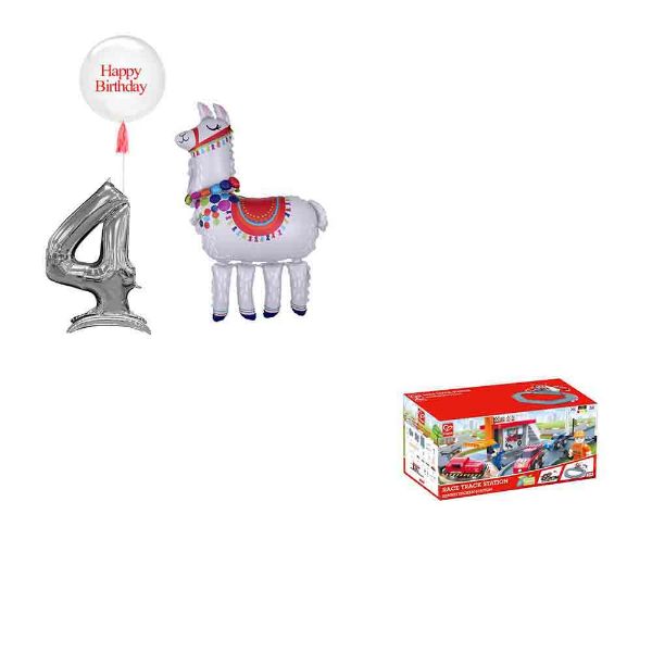Picture of Lama Balloons with Gift	