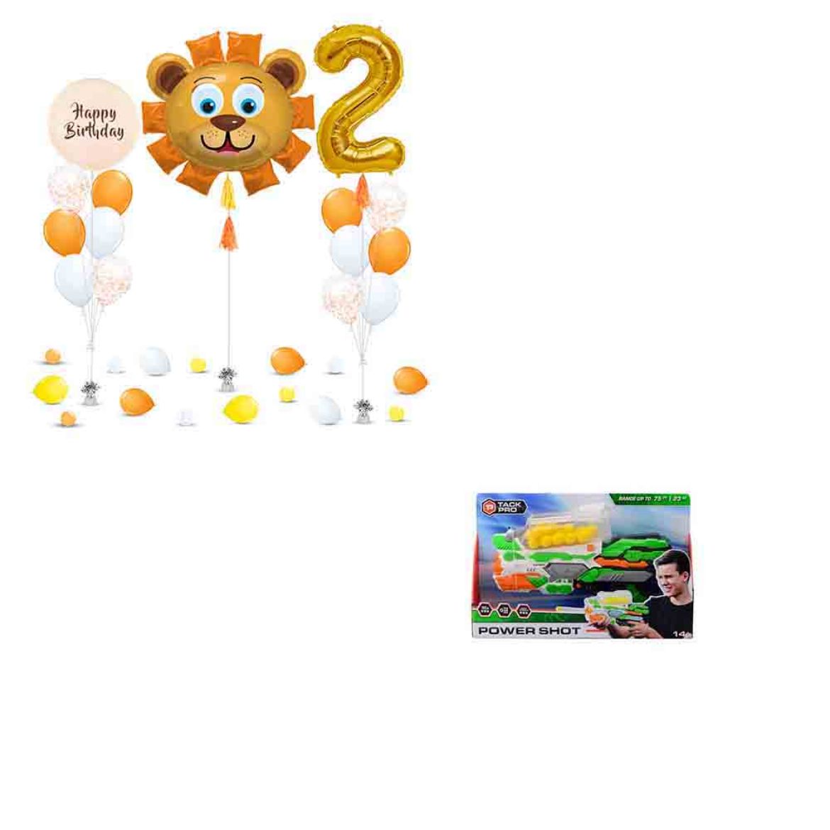 Picture of Lion Balloons with Gift	