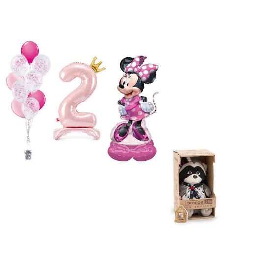Picture of Minnie Airloonz with Gift	