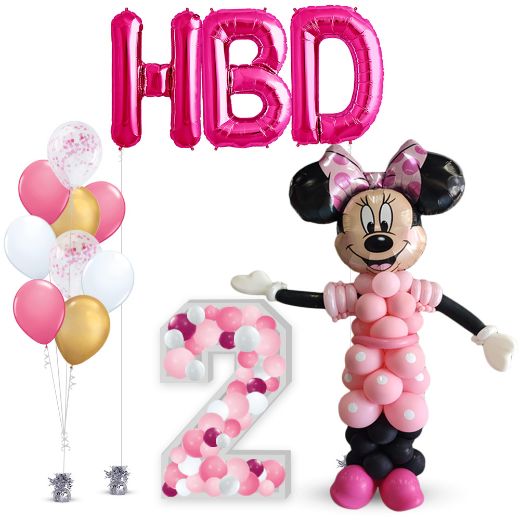 Picture of Minnie stand with Gift	