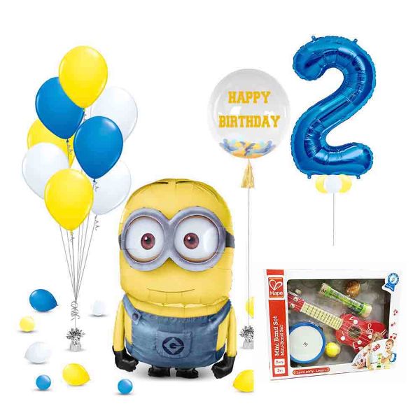 Picture of Minnion Balloons with Gift	