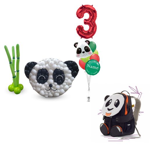 Picture of Panda Balloon with Gift	