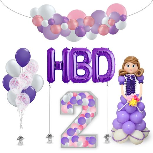 Picture of Sofia Balloon Stand with Gift	