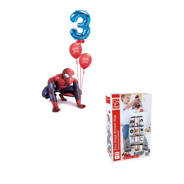 Picture of Spider man Awk With Gift