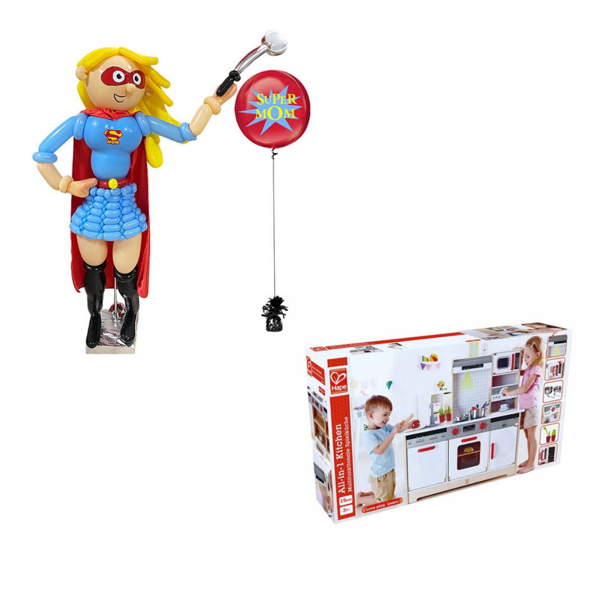 Picture of Mom Balloon Stand with Gift	