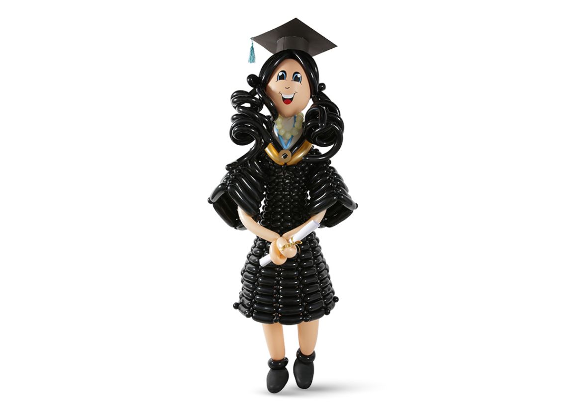 Picture of Black Graduation Girl