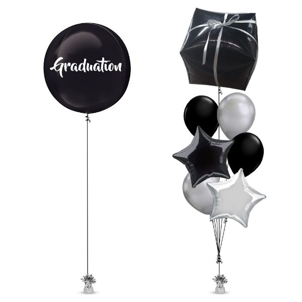 Picture of Black Balloon Graduation	
