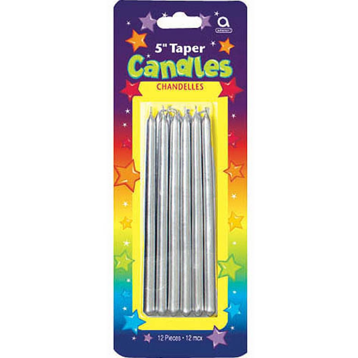 Picture of Silver Mini Taper Candles	