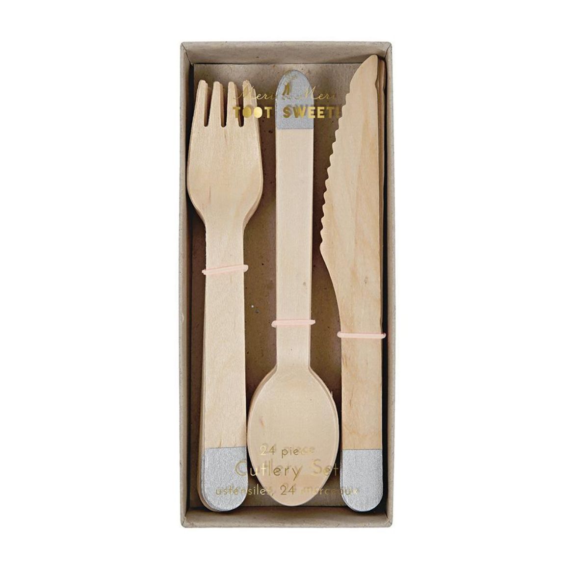 Picture of Wooden Cutlery Silver	