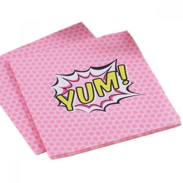 Picture of Pink Yum Napkins	