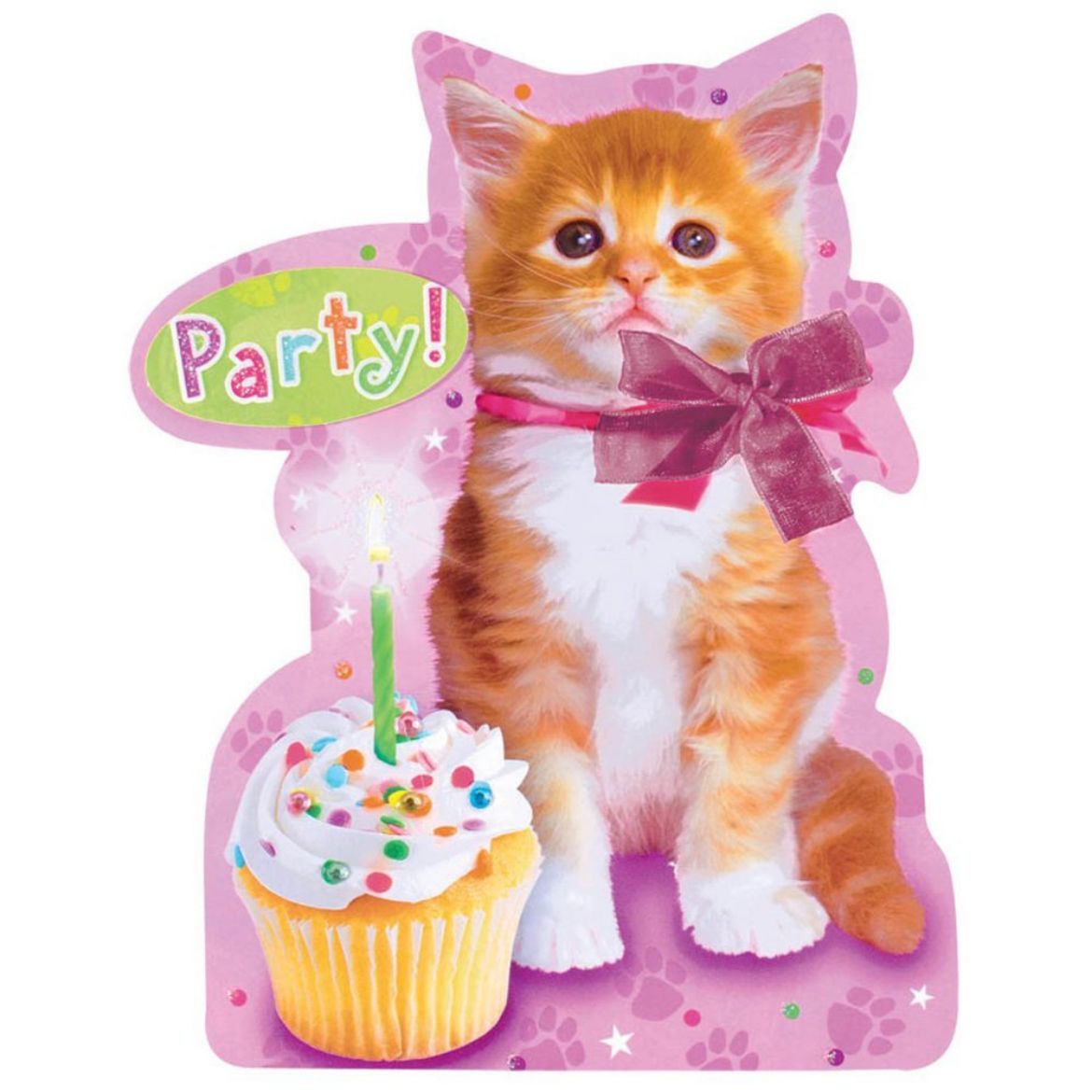 Picture of Cuddly Kitten Invitations	
