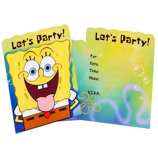 Picture of Spongebob Party Invitations