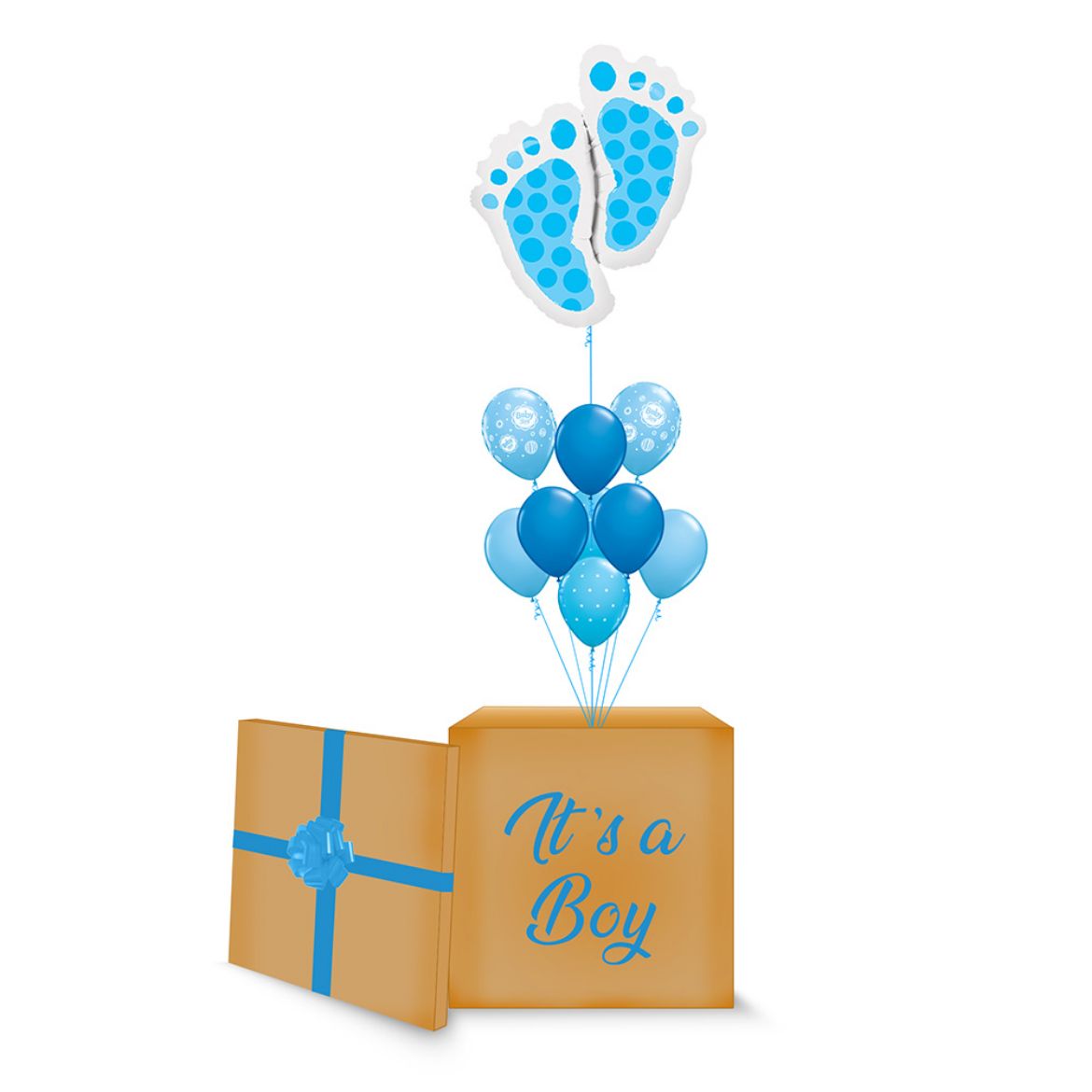 Picture of Blue Baby Feet Surprise Box