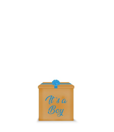 Picture of Blue Baby Feet Surprise Box