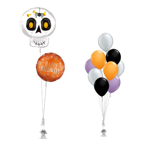 Picture of Cute Halloween Skull Balloon Bouquet	