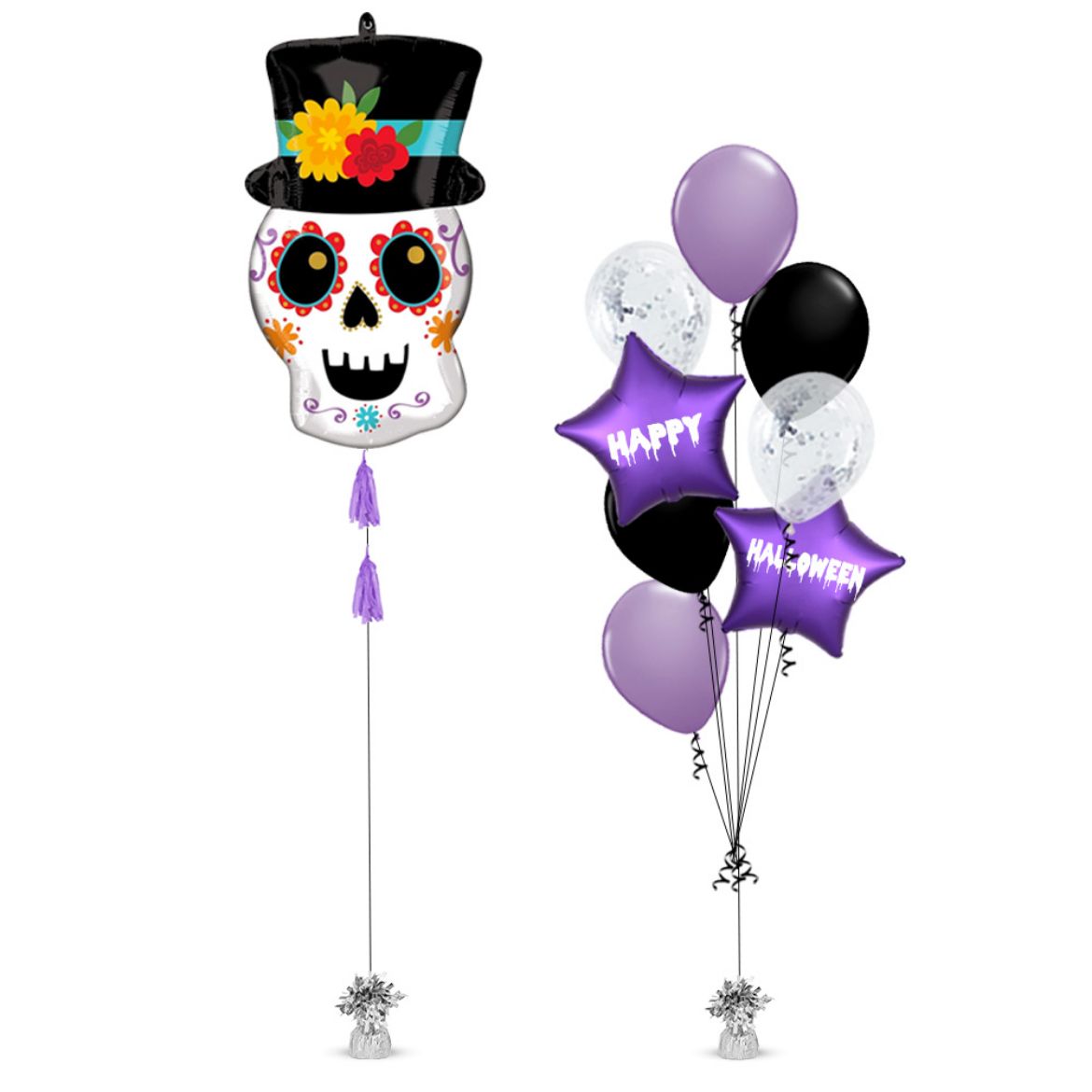 Picture of DOTD Skull Balloon Bouquet	
