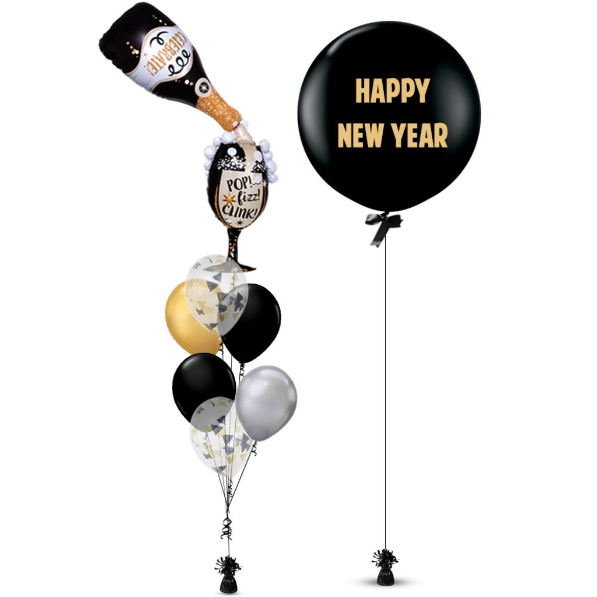 Picture of New Year Time for Bubbly Balloon	