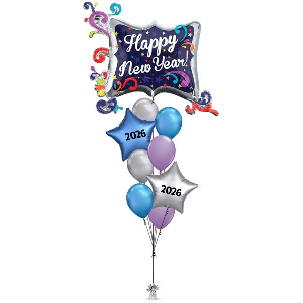 Picture of New Year Swirl Frame Balloon Set