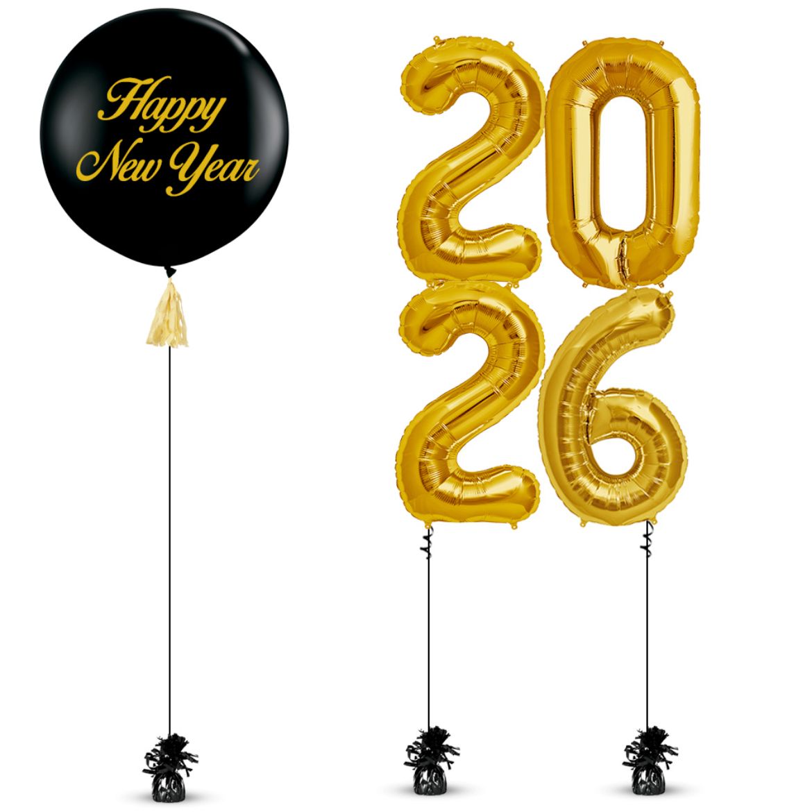 Picture of New Year Number Balloon Bouquet - 4	