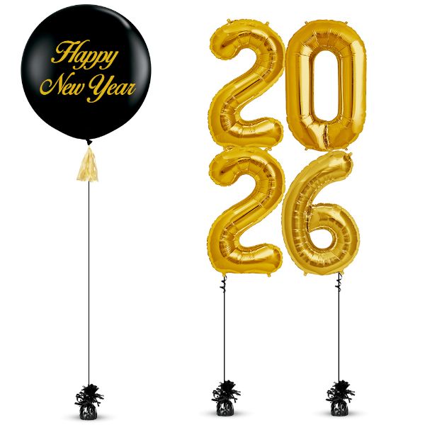 Picture of New Year Number Balloon Bouquet - 4	