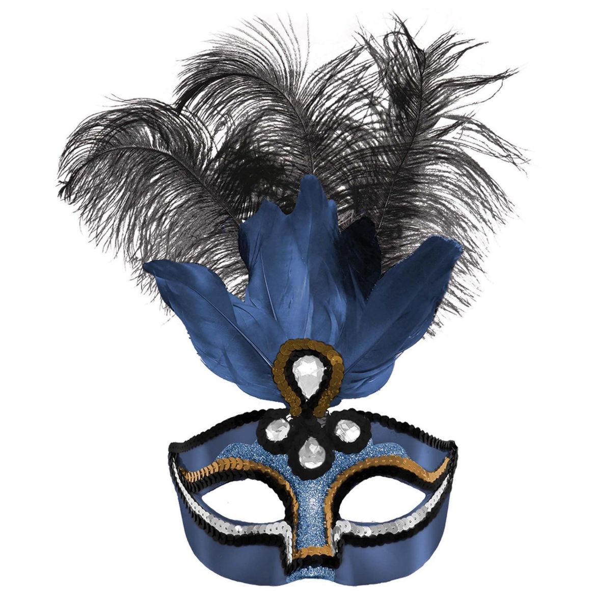 Picture of Adult Midnight Feather Masquerade Mask