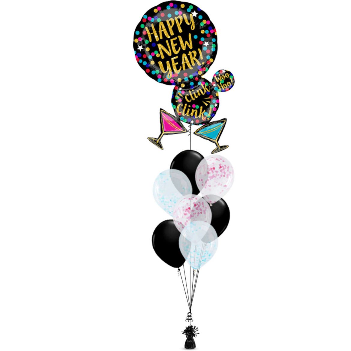 Picture of New Year Martini Bubble Balloon