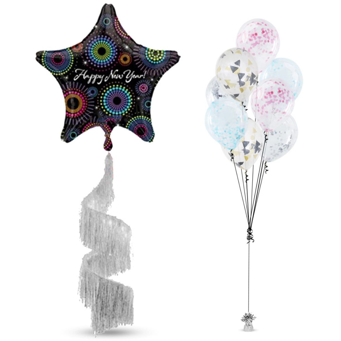 Picture of Countdown New Year Coil Tail Balloon	